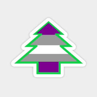 Graysexual Pride: Christmas Tree Magnet