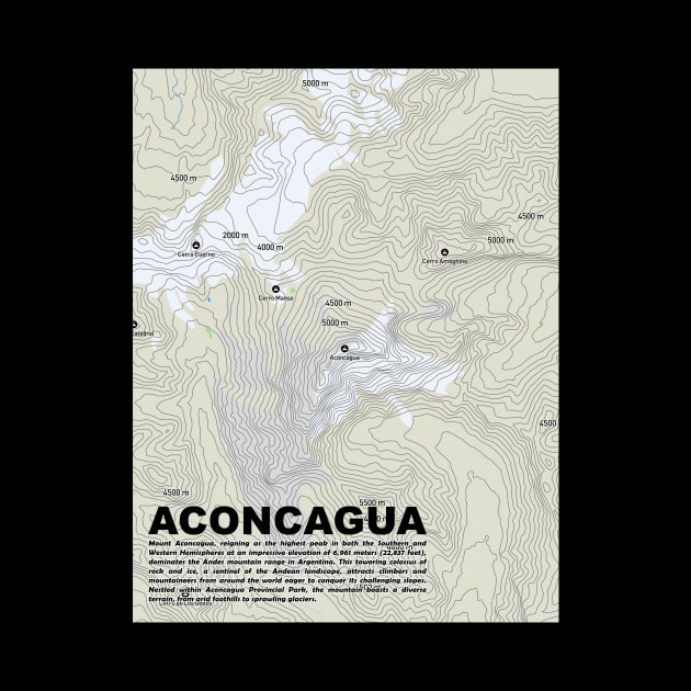 Summit Solitude: Aconcagua Elevation Map by senaru