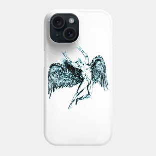ICARUS THROWS THE HORNS - midnight blue Phone Case