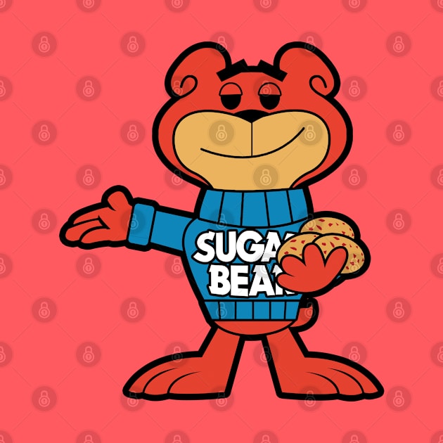 cute sugar bear mascot by mighty corps studio