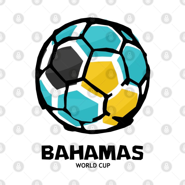 Bahamas Football Country Flag by KewaleeTee