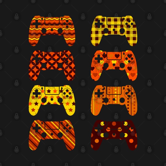 Game Controllers Pattern Thanksgiving Funny Gamer Boys Girls by TeeTypo