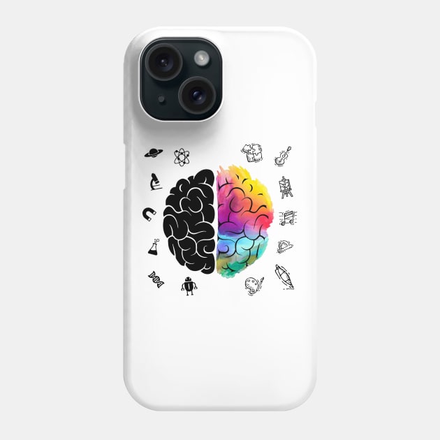 Funny Brain Phone Case by Kevan Hom