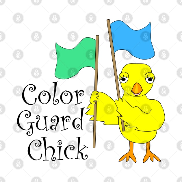 Color Guard Chick Text by Barthol Graphics