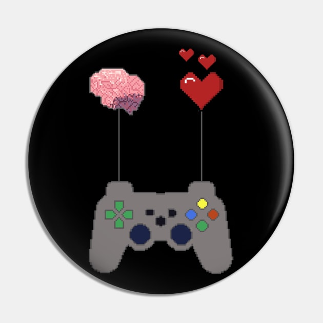 GAMEPAD DESIGN - pixelart Pin by nurkaymazdesing