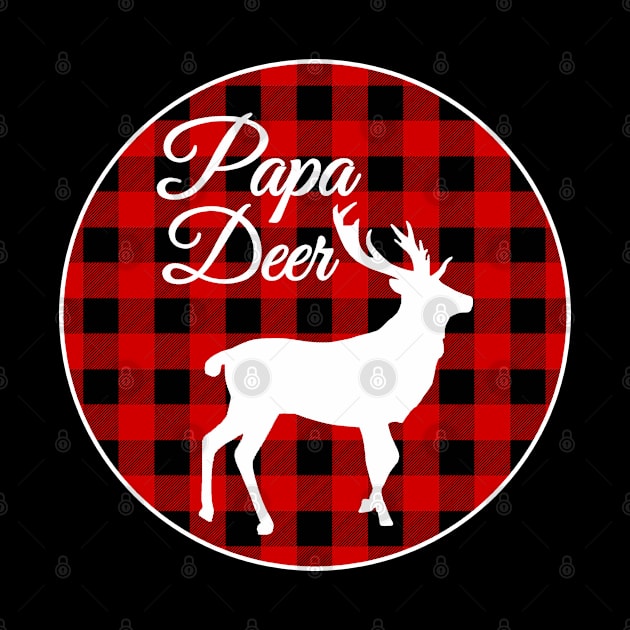 Buffalo Plaid Christmas Deer by MIRO-07