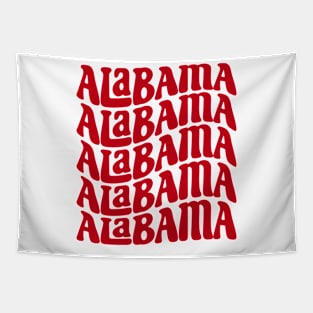 Alabama - Bama Groovy Wave Tapestry