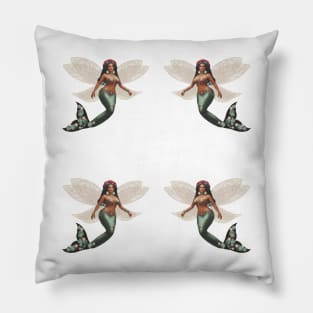 Fairies and Latina Sirenas Pillow