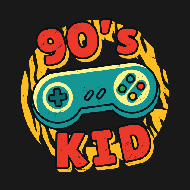 90s kids gaming nostalgia vintage by Midoart