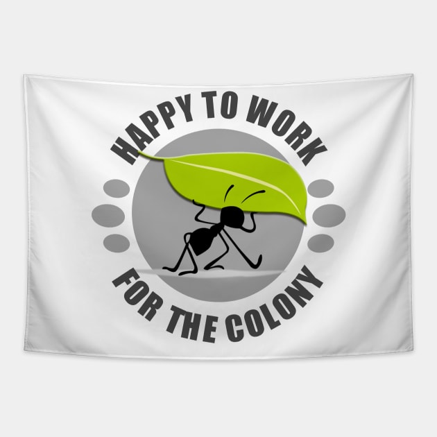 For the Colony - Ant Tapestry by tatzkirosales-shirt-store