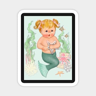 Under the Sea Little Mergirl Magnet