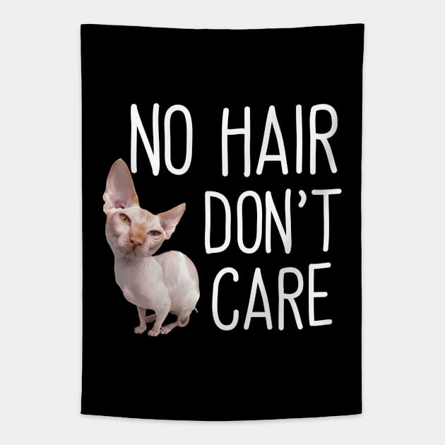 Sphynx Cat - No Hair Dont Care Tapestry by Kudostees