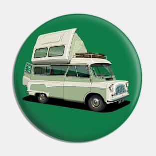 Bedford Camper Van in light green Pin