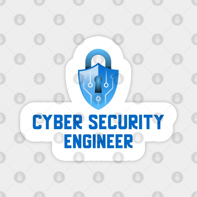 Cyber Security Engineer - Blue Magnet by Cyber Club Tees