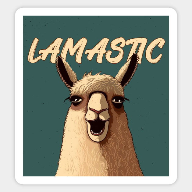 Funny lama - Funny Lama - Sticker | TeePublic Funny lama - Funny Lama - Sticker | TeePublic