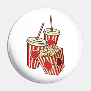 Popcorn Bag and Cola Pin