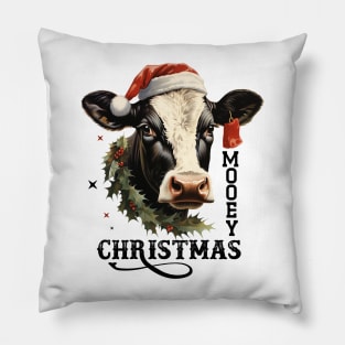 Mooey Christmas Pillow