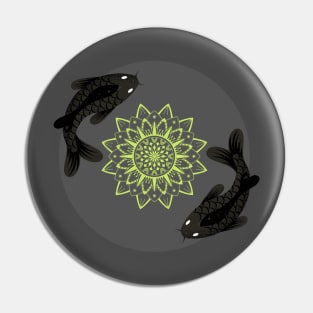 Black Koi Pin