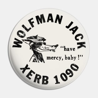 Wolfman Jack Rock Radio Pin