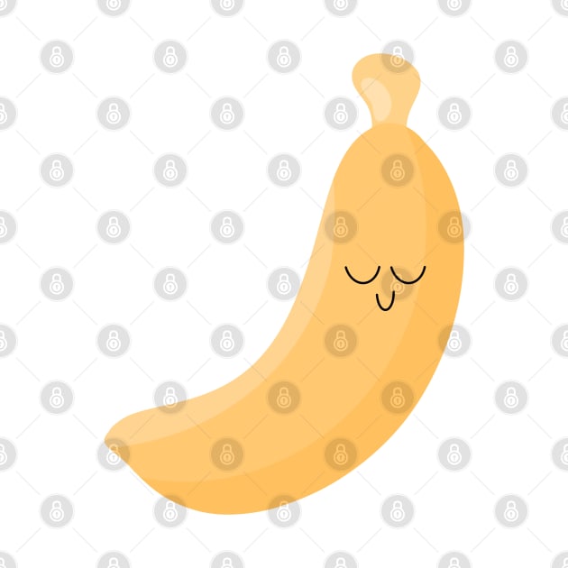 Cute Banana Art by The Pretty Hippo Company