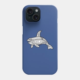 Native Inspired Orca / Killer Whale Phone Case