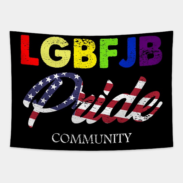 Proud Member Of The LGBFJB Community, LgbFjb, Conservative Anti Biden, funny Christmas Tapestry by Mosklis