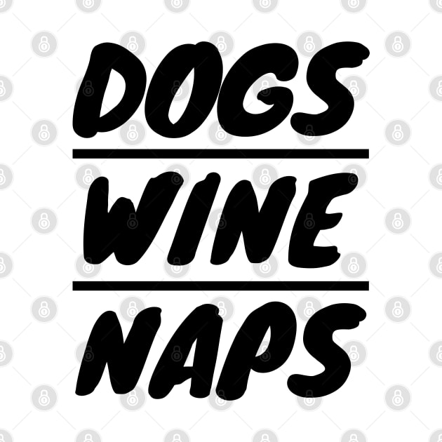 DOGS WINE NAPS by LunaMay