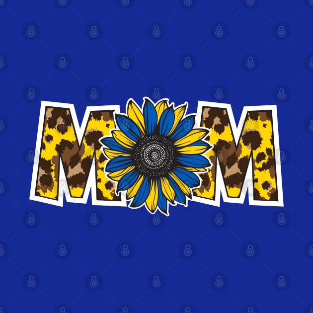 Ukrainian Mom Sunflower Ukraine Flag Colors by cacostadesign