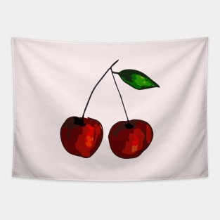 Cherry - Two Cherries - Cherry Twin Tapestry