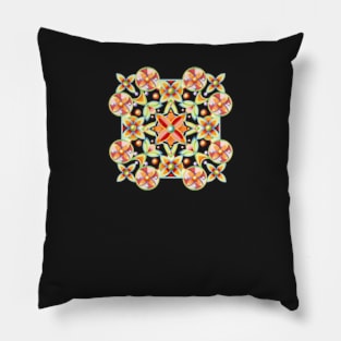 Suzani Pattern on Black Pillow