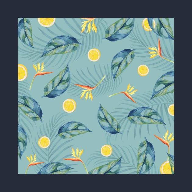 Lemons and Leaves by Golden Eagle Design Studio