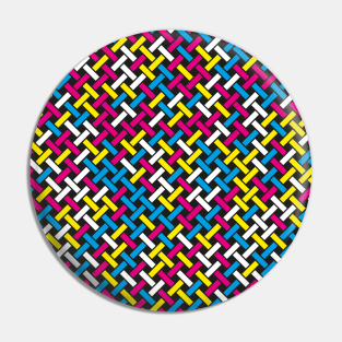 Weave Pattern (CMYK Colour) Pin