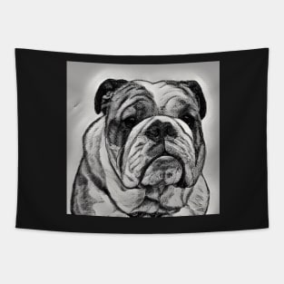 British Bulldog, Traditional Bulldog Art Tapestry