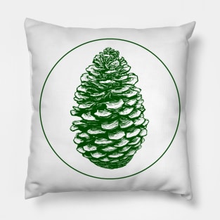 Pinecone - Green Pillow