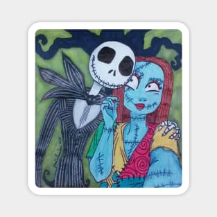 Jack & Sally Take a Selfie Magnet