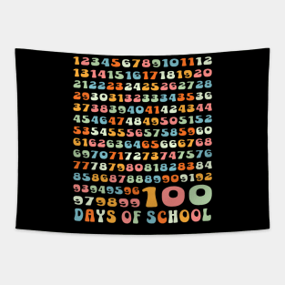 100 Days Math Numbers 100Th Day Of School Teacher Kids Tapestry