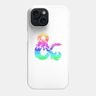 Rainbow Dungeon & Dragons Icon Phone Case