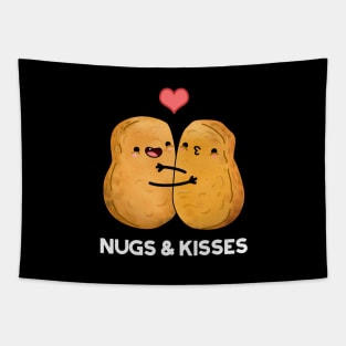 Nugs and Kisses Funny Food Pun Tapestry