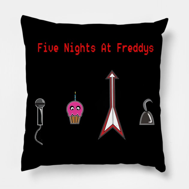 Five Nights At Freddys text Pillow by Bat13SJx