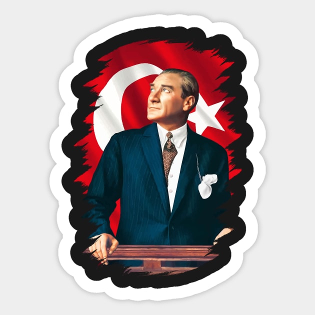 Kemal Atatürk-Sticker