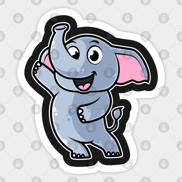 Cute Elephant Dancer - Dance for kids Kawaii Neko Anime print - Elephant - Sticker | TeePublic Cute Elephant Dancer - Dance for kids Kawaii Neko Anime print - Elephant - Sticker | TeePublic