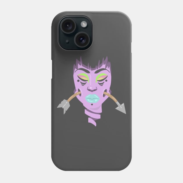 Floating Head Phone Case by LadybugDraws