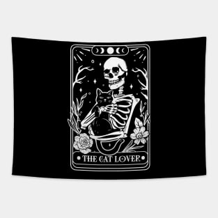 The cat lover - funny tarot cat Tapestry