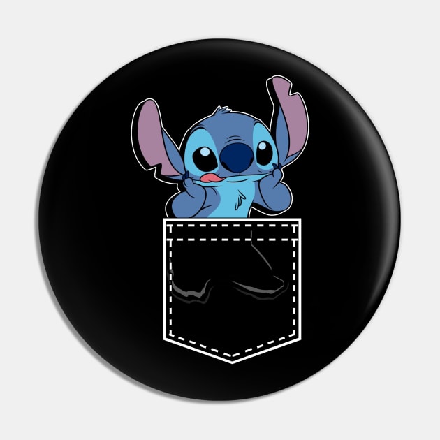 Stitch on My Pocket Pin by Aine Creative Designs