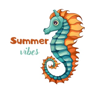 Summer Vibes Seahorse T-Shirt