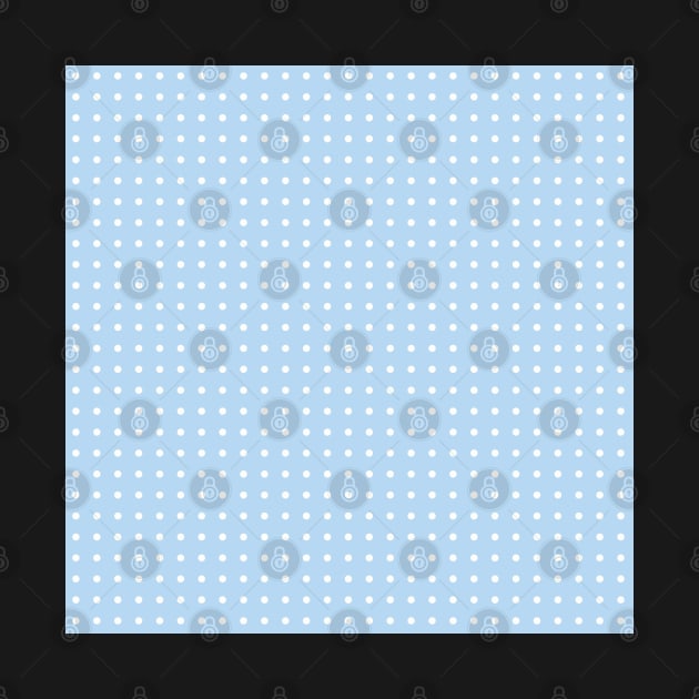 Pale Turquoise Polka Dots by Lucy