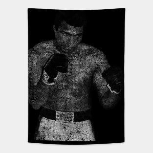 Muhammad Ali or Cassius Clay with names, sport and category - 03 Tapestry