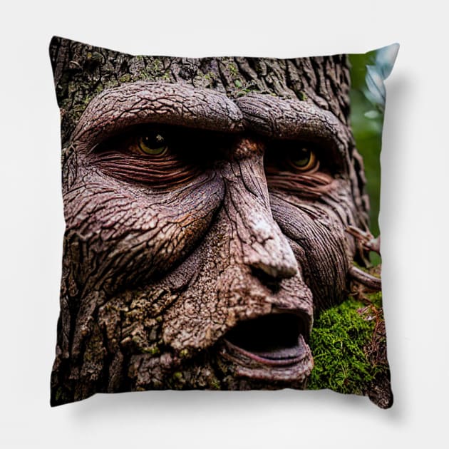 Treant Pillow by David Kincaid Art