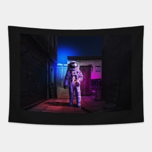 astronaut on earth Tapestry