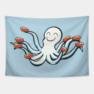 Octopie (Pie Loving Octopus) Tapestry